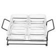 4-Division Glass Bowls With Black Stand