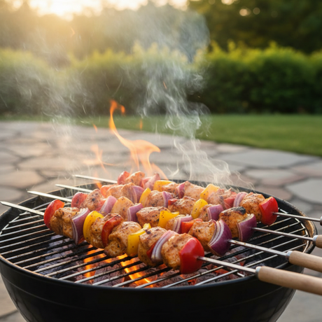 BBQ Skewers With Wooden Handle (Pack of 12)
