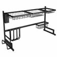Stainless Steel Sink Organiser Black
