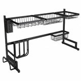 Stainless Steel Sink Organiser Black