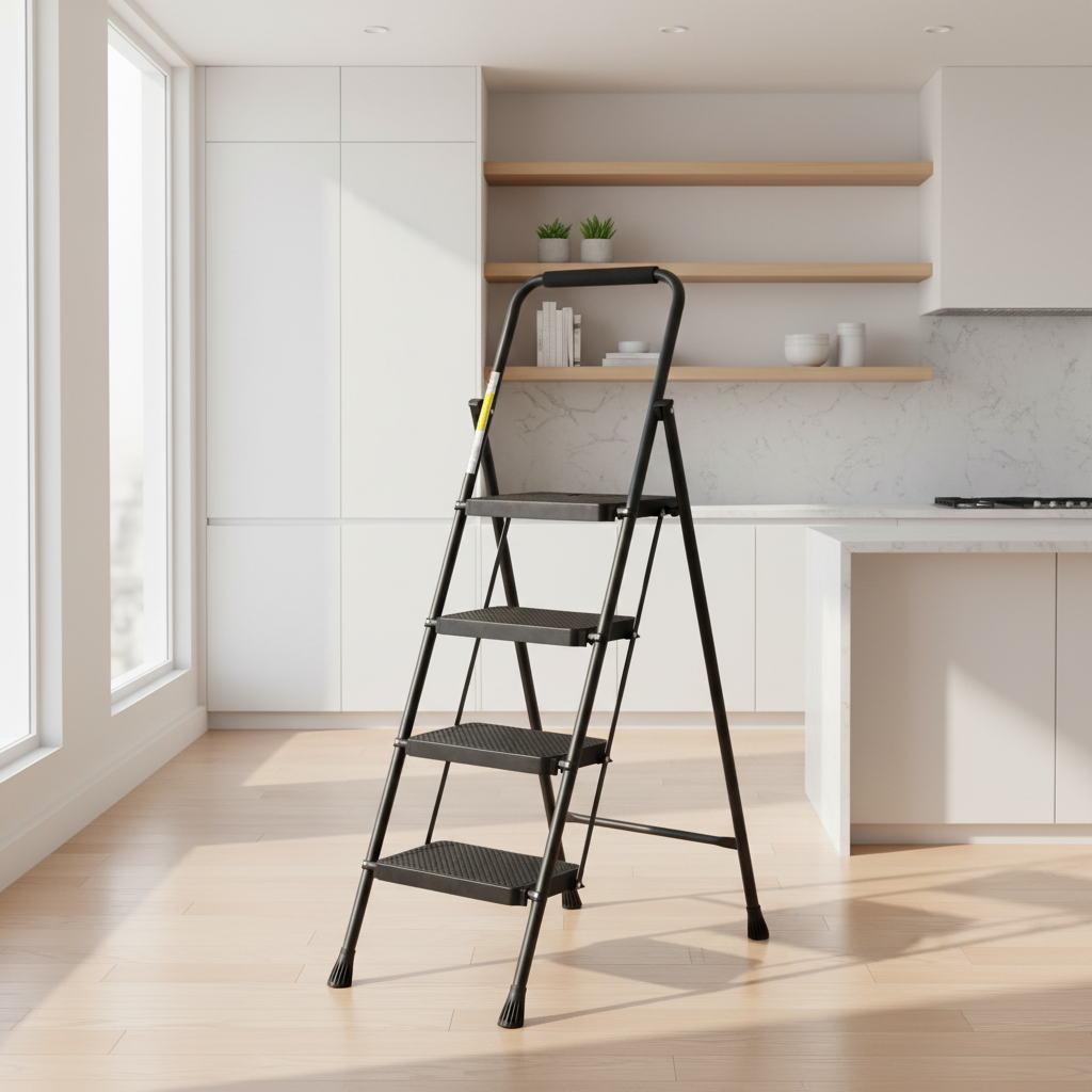 Euro Tower 4 Step Metal Ladder (Made in Turkey)