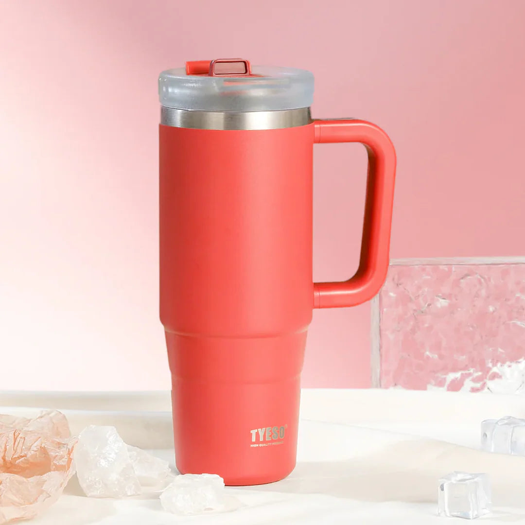 Tyeso Aura Insulated Travel Tumbler 1200ml Rose Red