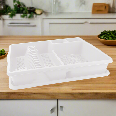 Bazaar Retractable Dish Drainer White