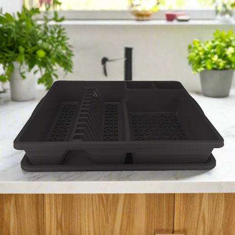 Bazaar Retractable Dish Drainer Black