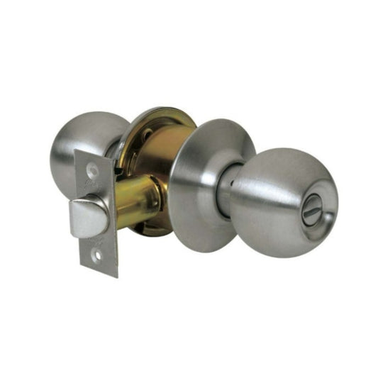 Cylindrical Lock Set Bathroom 60mm SS