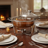 Rounnd Burner Dish 2L Silver