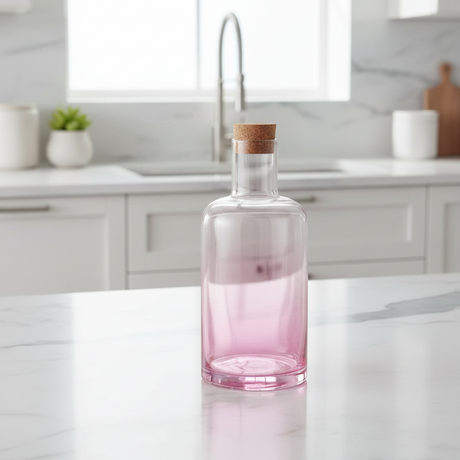 Water Carafe With Cork lid 1.5L Soft Pink