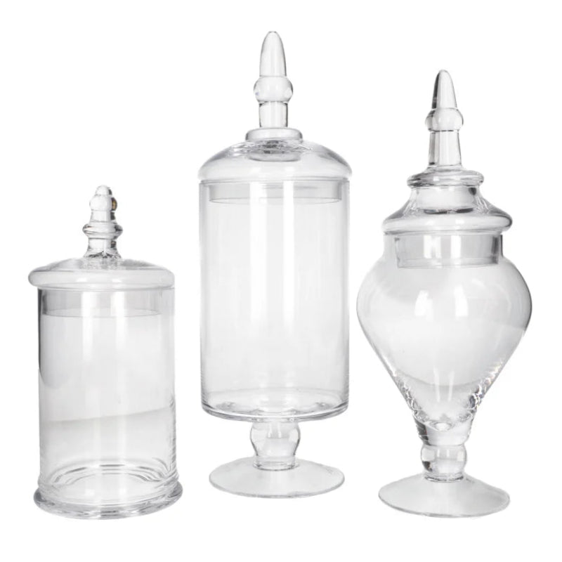 Glass Storage Jar (Set of 3 Pcs)