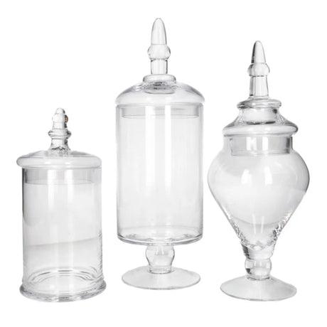 Glass Storage Jar (Set of 3 Pcs)