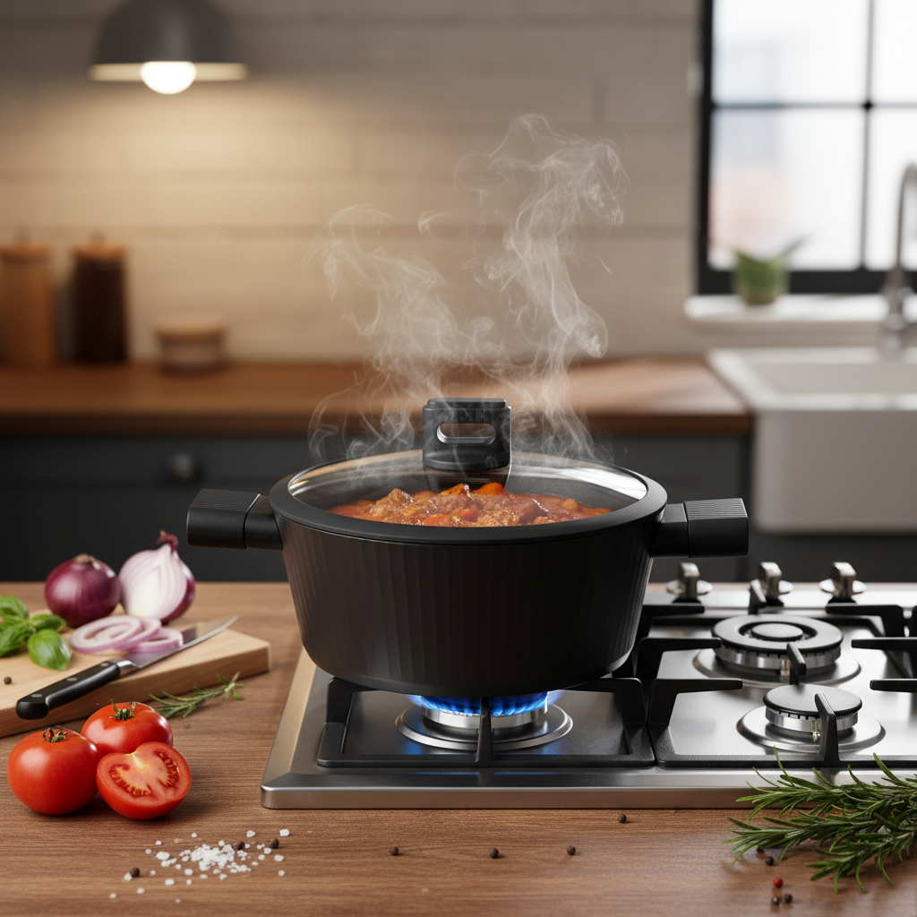 Aluminum Non Stick Casserole Pot 3.8L