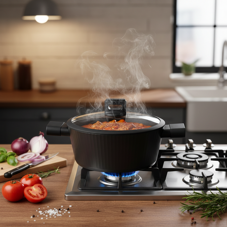 Aluminum Non Stick Casserole Pot 3.8L