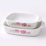 Rectangular Ceramic Baking Dish Floral (Set of 2)