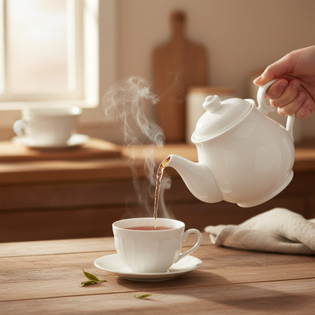 Porcelain Tea/Coffee Pot 850ml White