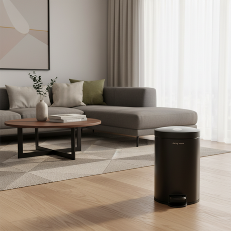 Pedal Bin 12L Black