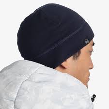 Buff Polar Beanie Solid Dark Navy