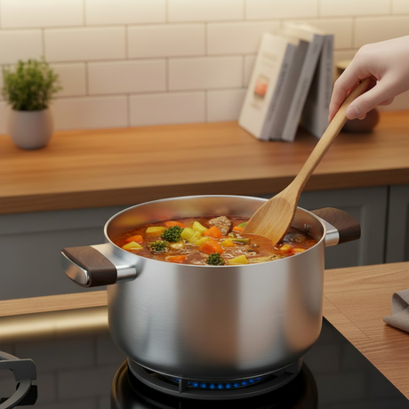 Honey Comb Titanium Stainless Steel Casserole Pot 28cm