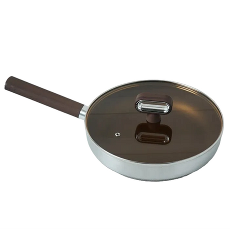 Honey Comb Titanium Stainless Steel Fry Pan 24cm