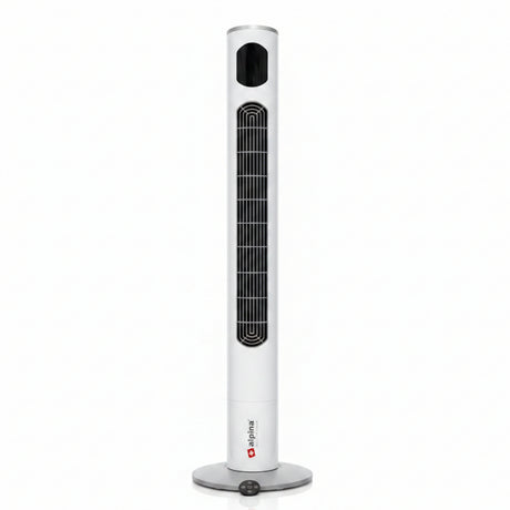 Alpina 46-Inch Tower Fan With Remote Control White/Grey