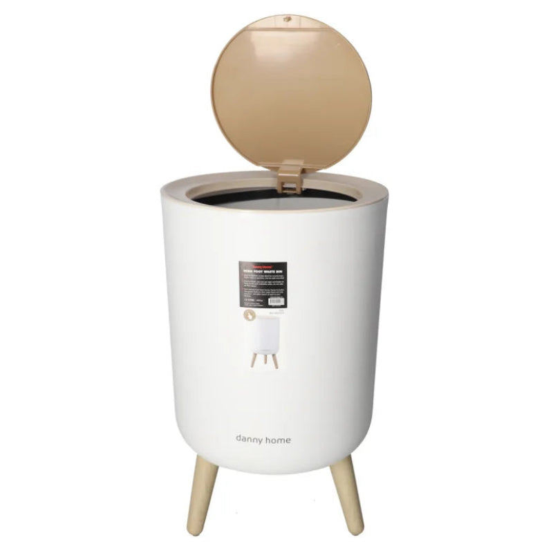 High Foot Plastic Waste Bin 12L