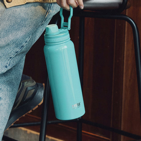 Tyeso Vibrant Vacuum Insulated Sports Bottle 750ml Turquoise