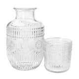 Water Carafe & Drinking Glass Set 600ml