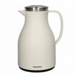 Double Wall Glass Vacuum Flask 1L White