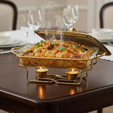 Rectangular Burner Dish 3.0L Gold