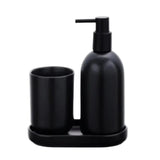 Bathroom Set Black (Set of 3 Pcs)