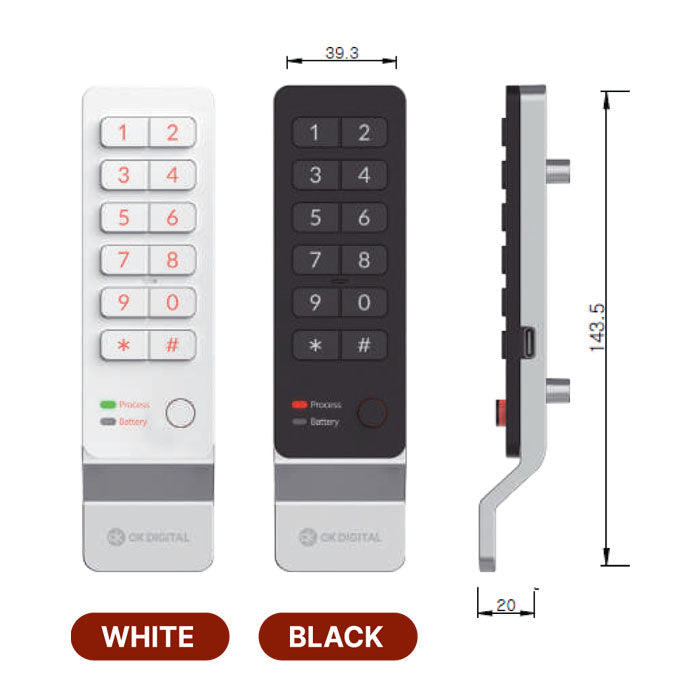 EuroArt Smart Digital Locker Lock Black