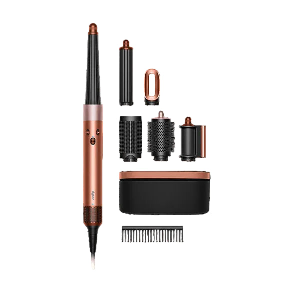 Airwrap I.D., long barrel, straight+wavy model HS08 Amber Silk