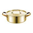 Stainless Steel Casserole Gold Plated 26cm