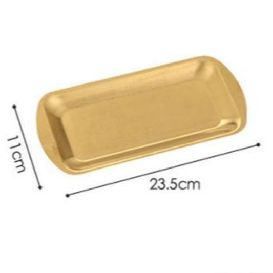 Gold Plated Stainless Steel Tray