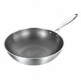 Non Stick Stainless Steel Wok Pan 26cm