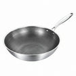 Non Stick Stainless Steel Wok Pan 30cm