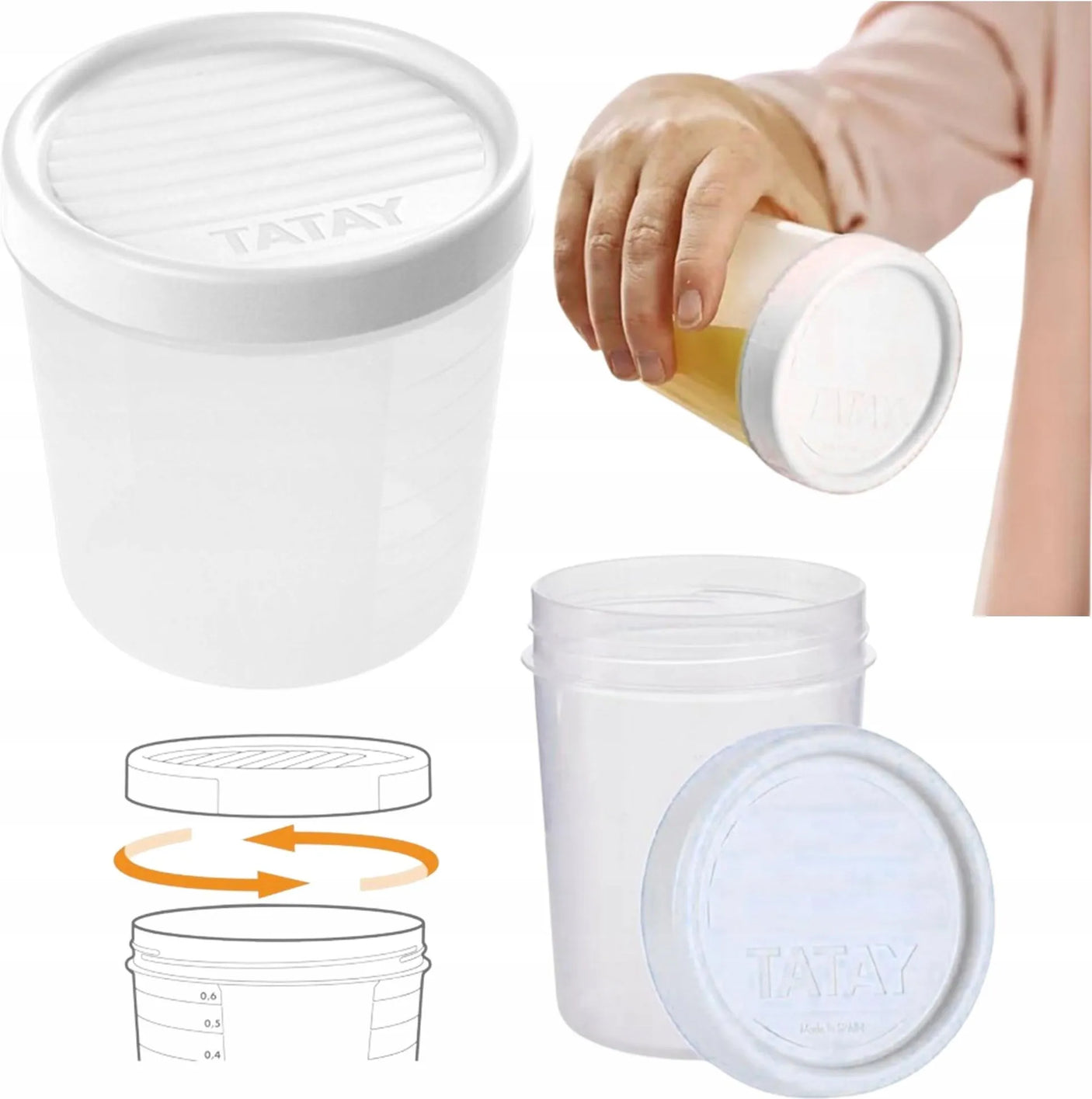 Food Container Twist 1L White