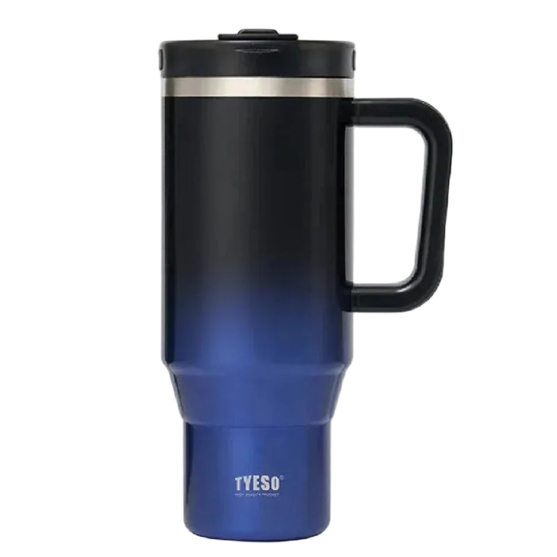 Tyeso Aura Gradient Travel Tumbler 1200ml Black & Blue