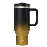 Tyeso Aura Gradient Travel Tumbler 1200ml Black & Gold