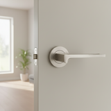 Handle on Round Rose With Round Key Escutcheons MSN