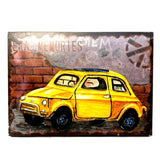 Yellow Taxi Wall Frame