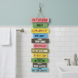 Hanging Bathroom Rules