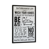 Bathroom Rules Board