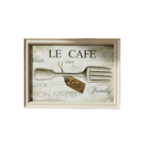 Printed Wooden Frame Le Cafe