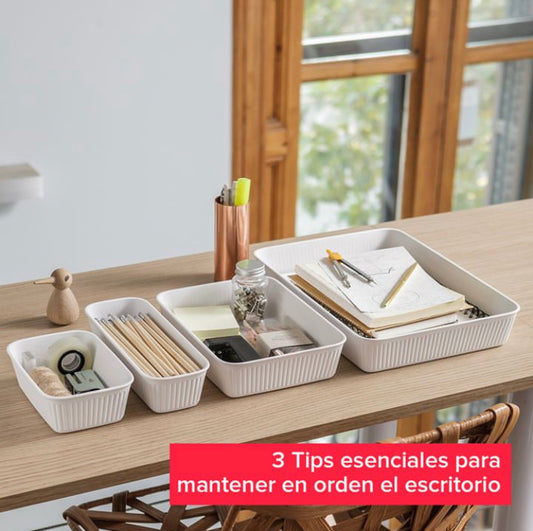 Tatay Set of 5 Drawer Organisers White