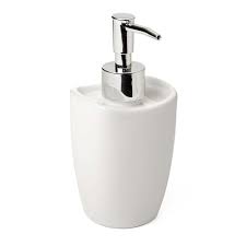 Bathroom Set Sakai White (Soap Dish, Toothbrush Holder, Liquid Soap Dispenser)