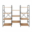 4-Tier Open Shelf Heavy Duty Bookcase with Metal Frame