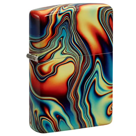 Zippo Colorful Swirl Pattern