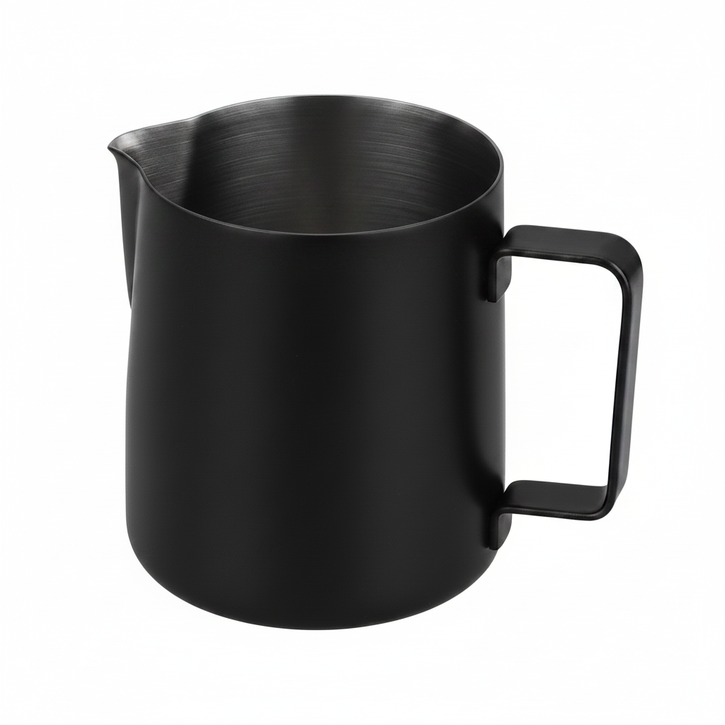 Steel Milk Frothing Jug 580ml Black