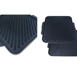 Cast Iron Reversible Griddle 26cm With Wood Base