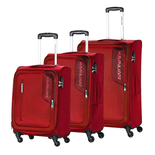 Kamiliant Kojo Luggage 3pcs Set Burgundy