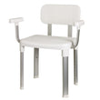 Bathroom Chair with Back & Arm Support